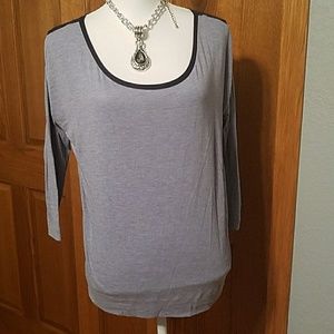 3/4 sleeve top, gap, sz S, blue